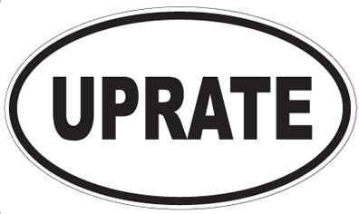 UPRATE - Oval Sticker