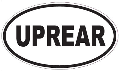 UPREAR - Oval Sticker