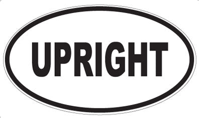 UPRIGHT - Oval Magnet