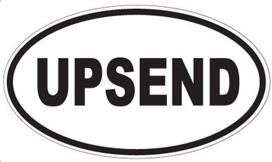 UPSEND - Oval Sticker