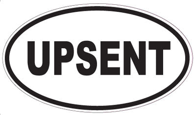 UPSENT - Oval Sticker