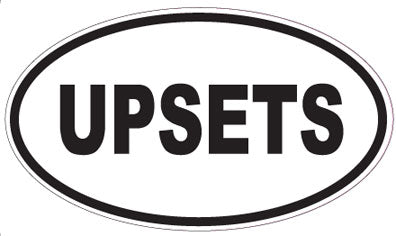 UPSETS - Oval Sticker