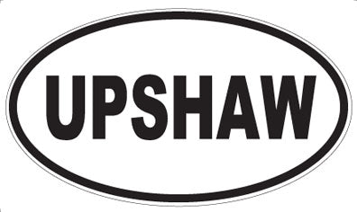 UPSHAW - Oval Sticker