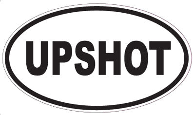 UPSHOT - Oval Sticker