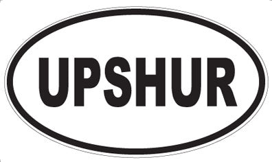 UPSHUR - Oval Sticker
