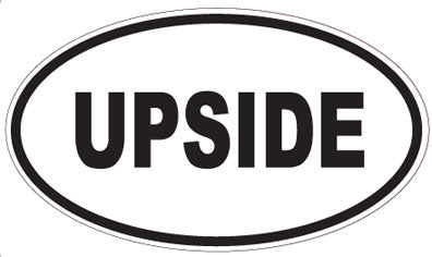 UPSIDE - Oval Sticker