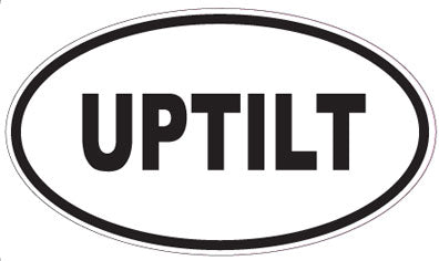 UPTILT - Oval Sticker