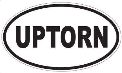 UPTORN - Oval Sticker