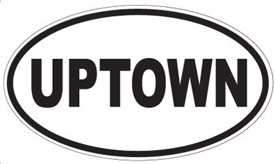 UPTOWN - Oval Sticker