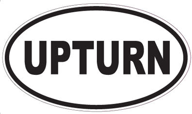 UPTURN - Oval Sticker