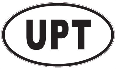 UPT - 3 Letter Initials Oval Magnet