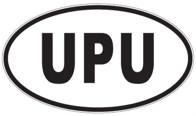 UPU - 3 Letter Initials Oval Magnet