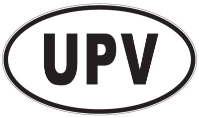 UPV - 3 Letter Initials Oval Magnet