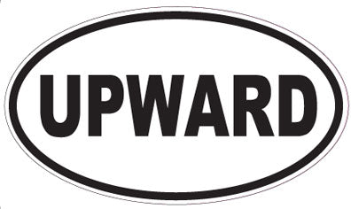 UPWARD - Oval Sticker