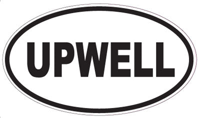 UPWELL - Oval Sticker