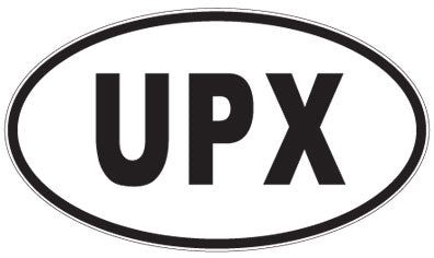 UPX - 3 Letter Initials Oval Magnet