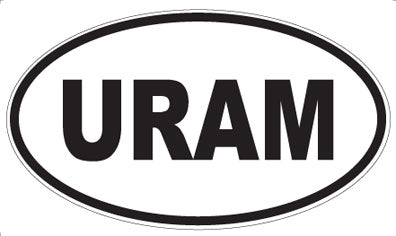 URAM - Oval Sticker