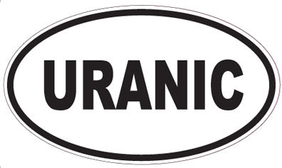 URANIC - Oval Sticker