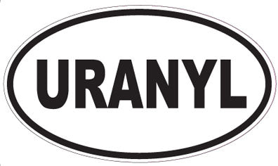 URANYL - Oval Sticker