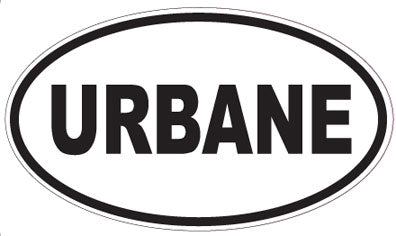 URBANE - Oval Sticker