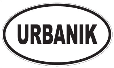 URBANIK - Oval Sticker