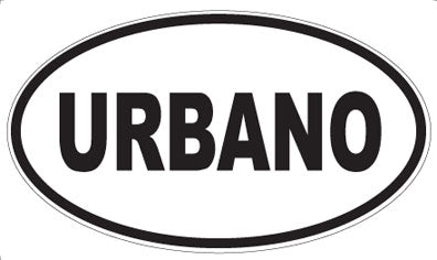 URBANO - Oval Sticker