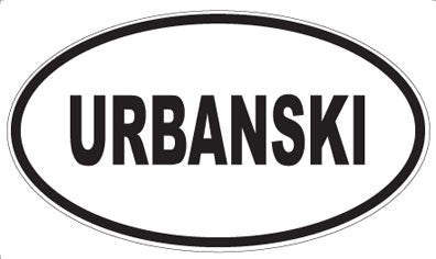 URBANSKI - Oval Sticker
