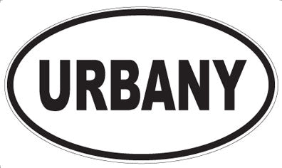 URBANY - Oval Sticker