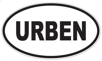 URBEN - Oval Sticker
