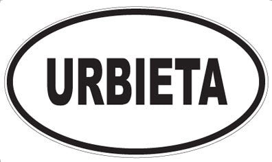 URBIETA - Oval Sticker