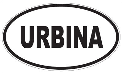 URBINA - Oval Sticker