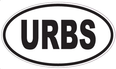 URBS - Oval Sticker
