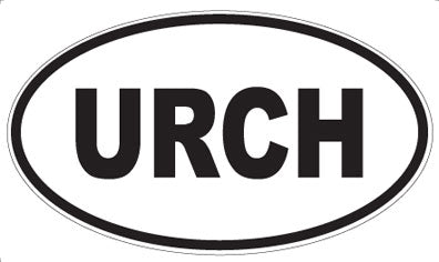 URCH - Oval Sticker