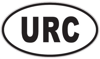 URC - 3 Letter Initials Oval Magnet