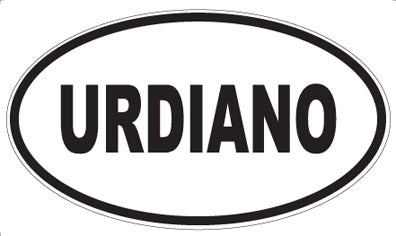 URDIANO - Oval Sticker