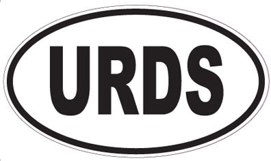 URDS - Oval Sticker