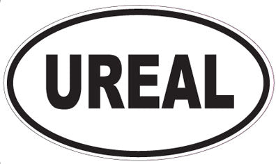 UREAL - Oval Sticker