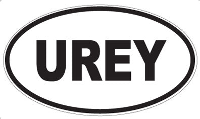 UREY - Oval Sticker