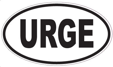 URGE - Oval Sticker