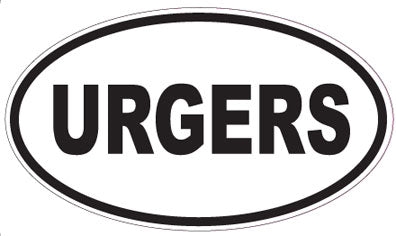 URGERS - Oval Sticker
