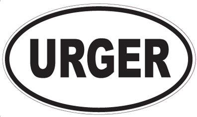 URGER - Oval Magnet