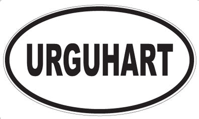URGUHART - Oval Sticker