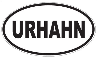 URHAHN - Oval Sticker