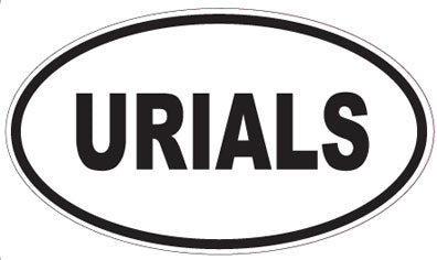 URIALS - Oval Sticker