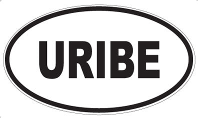 URIBE - Oval Sticker