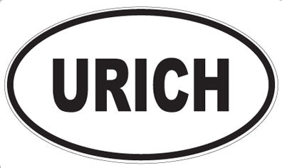 URICH - Oval Magnet