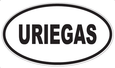 URIEGAS - Oval Magnet