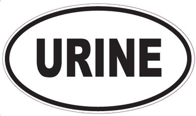 URINE - Oval Sticker