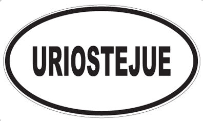 URIOSTEJUE - Oval Magnet