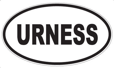 URNESS - Oval Sticker